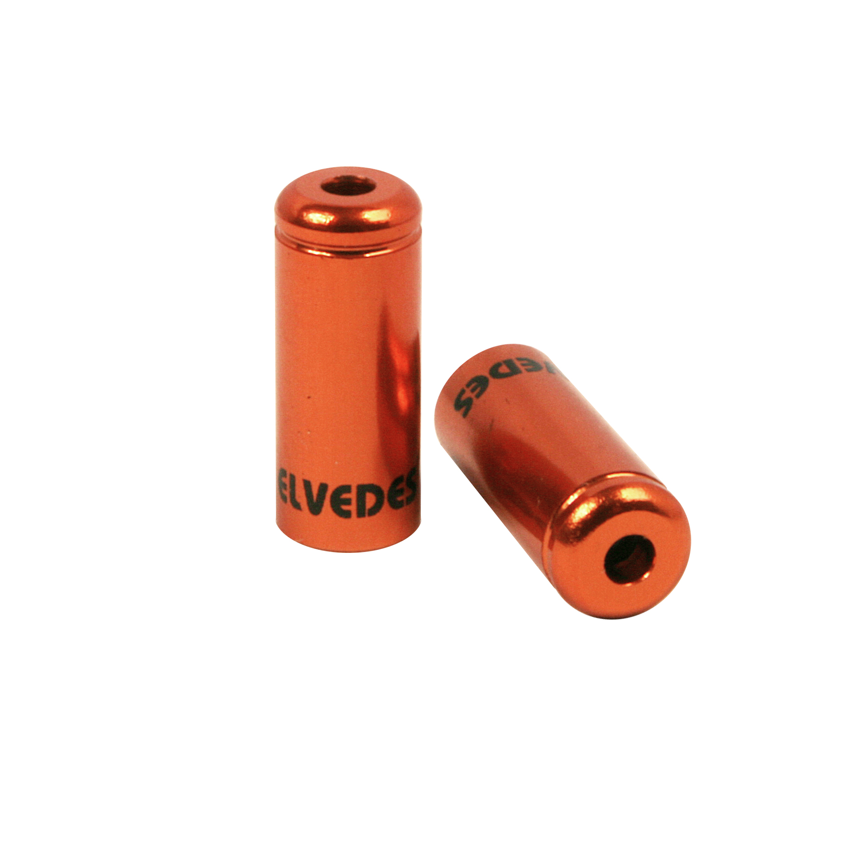 BI00090 (ELV2012006) - Terminali Guaina Freno anodizzato Arancio, 50 pz