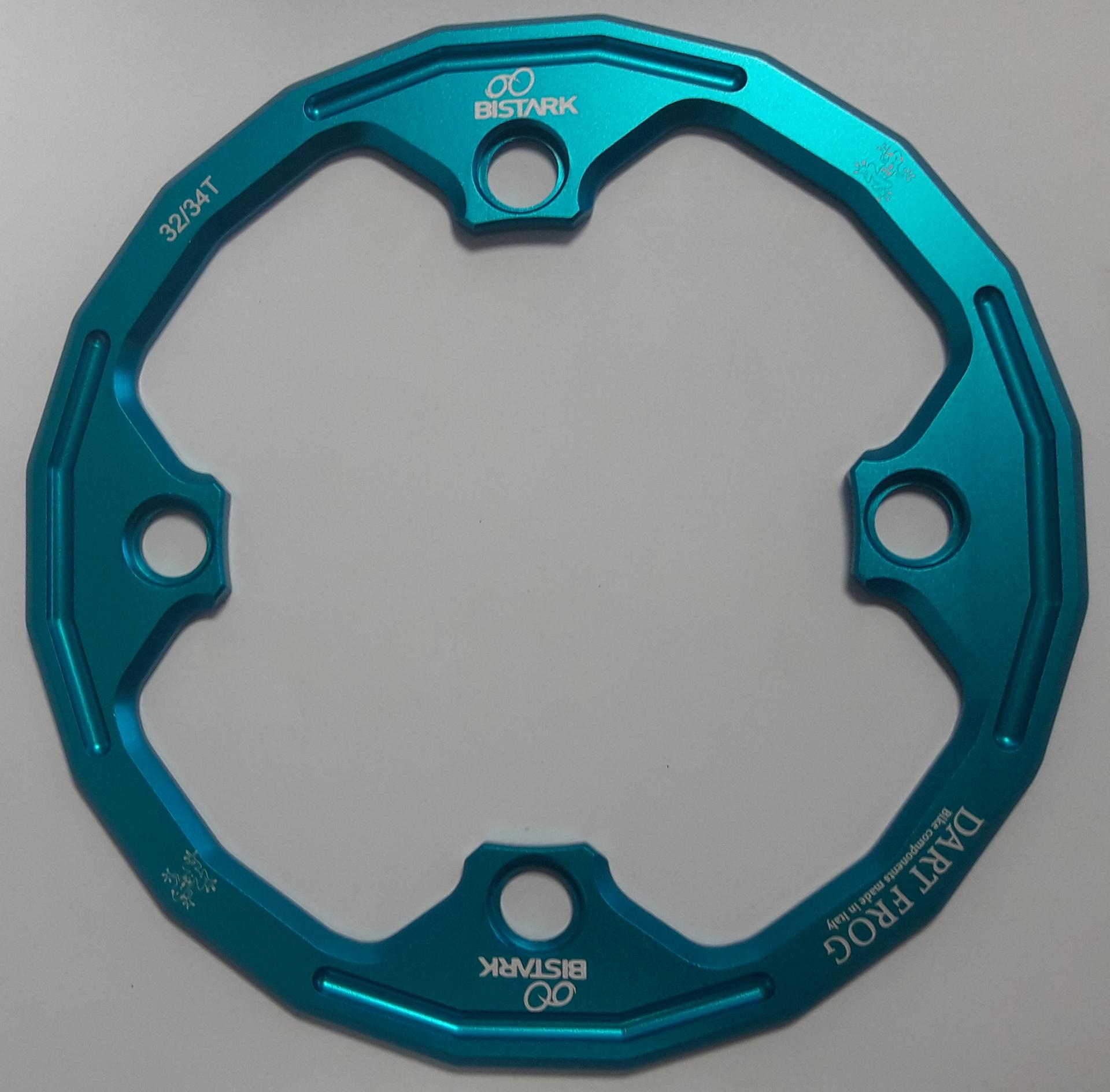 BX28T - Bashring Cruz Turchese B.C.D. 104 mm - Copre fino al 34T