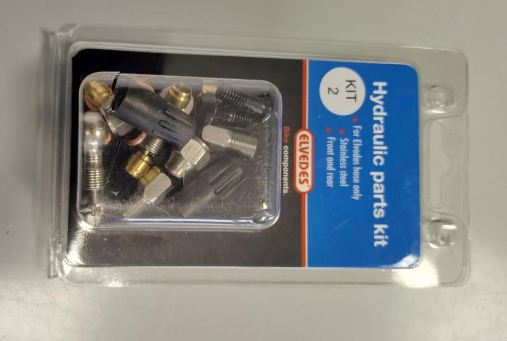 BI00663 ( 2011013 ) - Kit  2 ; M8 + Banjo Compatibile con impianti frenanti TEKTRO:  Drako, Auguria, Orion, Volans, Auguria Comp(WS)”