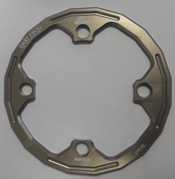BX28C - Bashring Cruz Titan Gold B.C.D. 104 mm - Copre fino al 34T